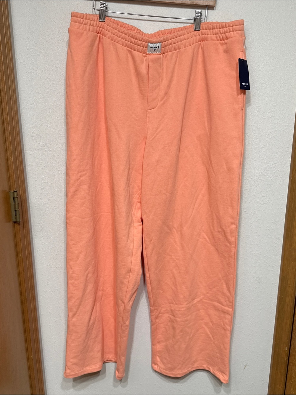Parker Peach Elastic-Waist Women’s Track Pants